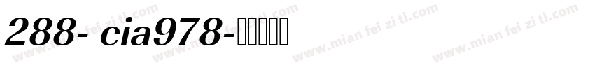 288- cia978字体转换
